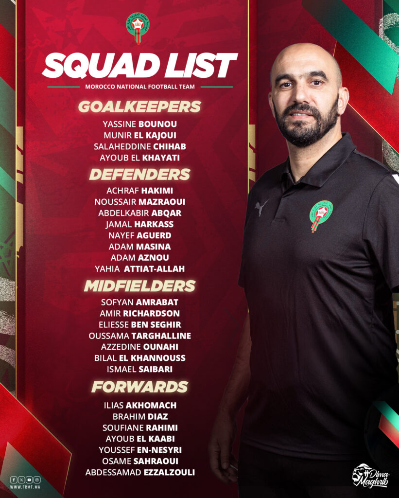 Can Q Brahim Diaz De Retour La Liste Du Maroc D Voil E