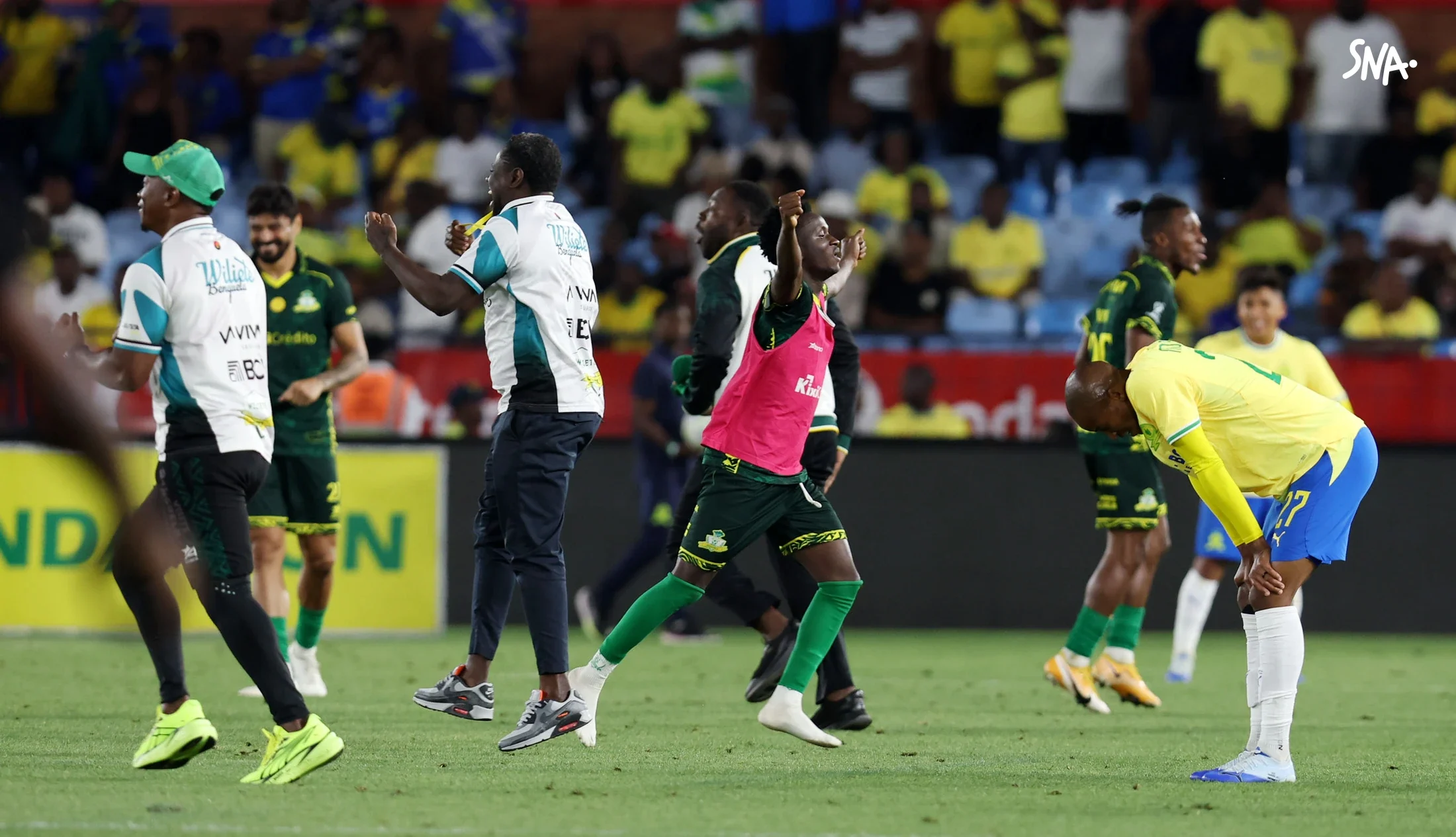 Wiliete célèbre sa qualification devant les Sundowns, à Pretoria le 23 octobre 2026