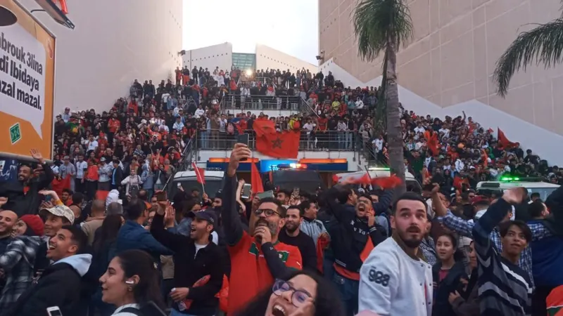Scènes de liesse à Casablanca Mondial 2022