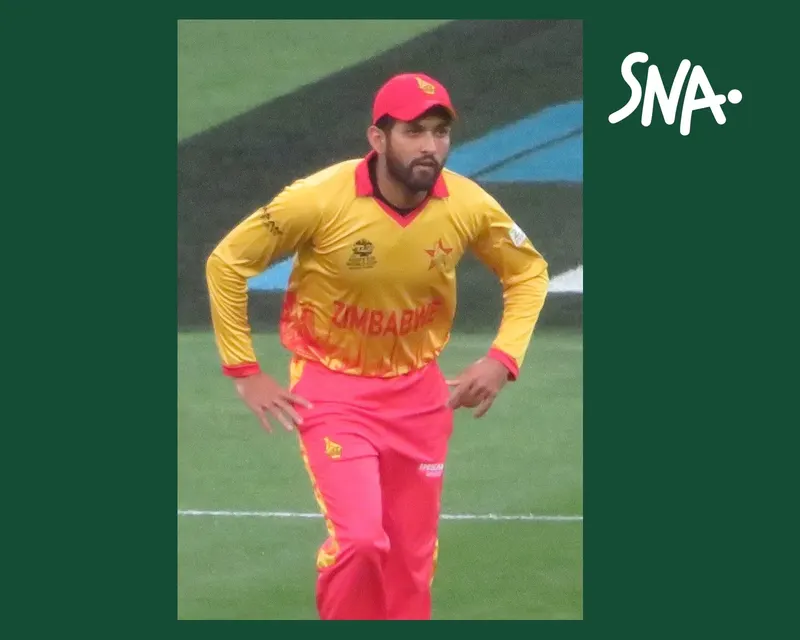 Archive photo of Sikandar Raza with Zimbabwe at the Melbourne Cricket Ground in November 2022.
