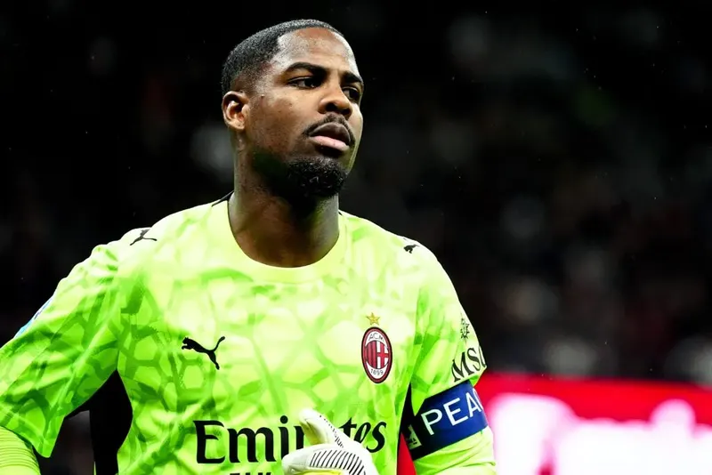 Mike Maignan lors de Milan–Atalanta, le 18 octobre 2026. Photo d’illustration, distincte du match à Bournemouth.