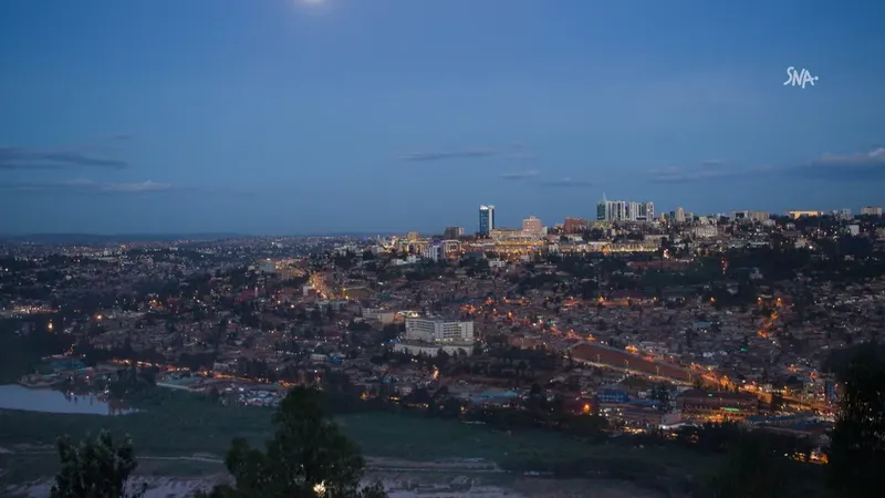 Vue de Kigali au crépuscule, archive du 28 mai 2018.