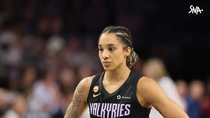 Gabby Williams in a Golden State jersey against Minnesota, on 24 August 2026. File photo.