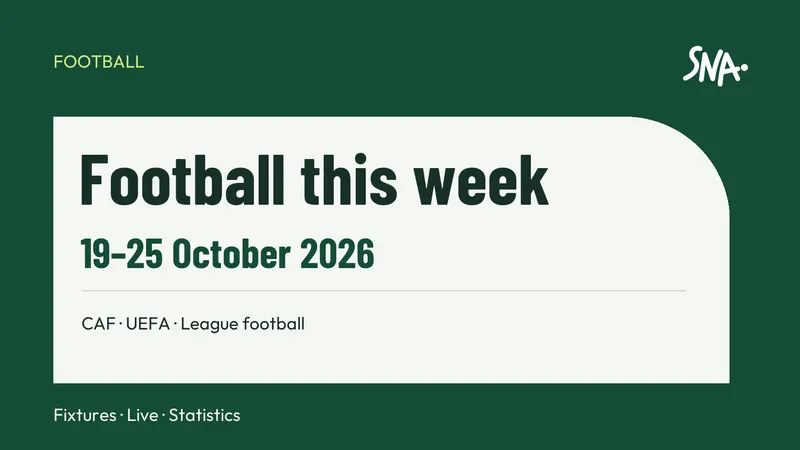 Football fixtures19–25October2026