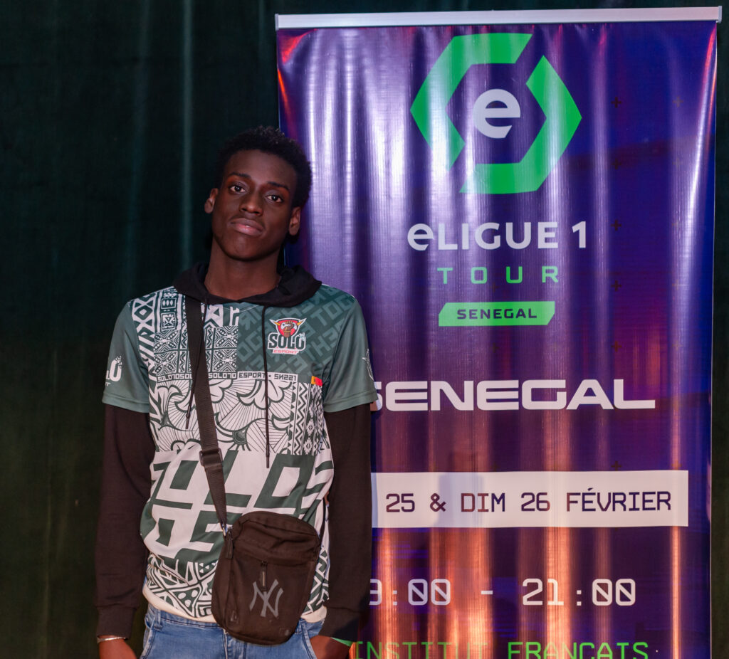 DexxJunior, joueur professionnel sénégalais, à l’eLigue 1 Tour au Sénégal en 2023