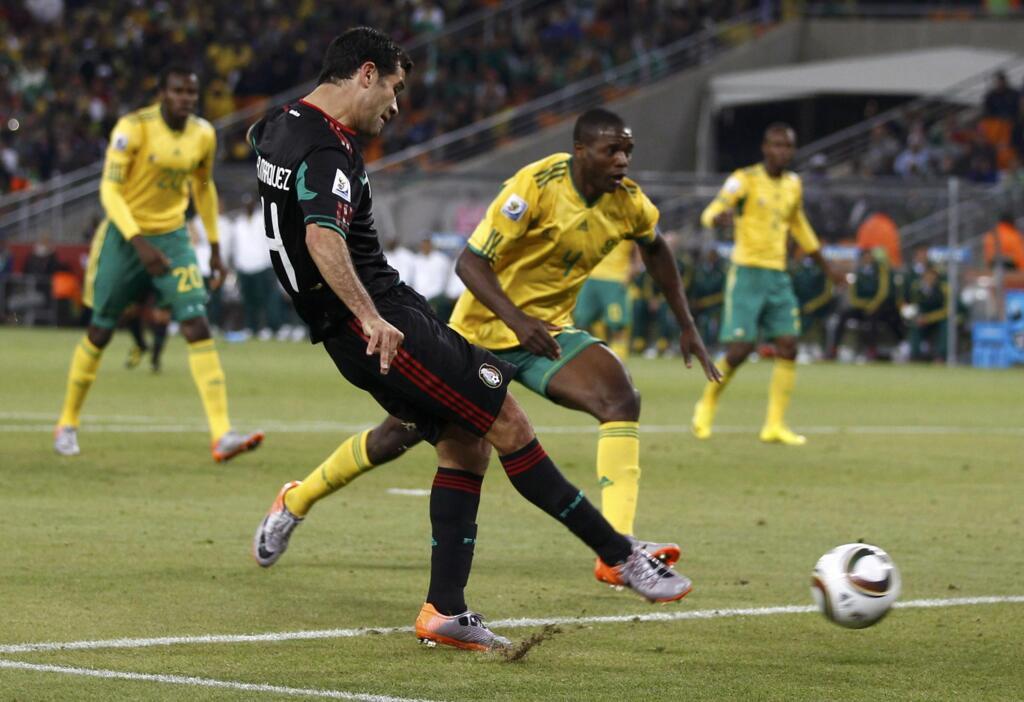 L'égalisation de Rafael Marquez face aux Bafana Bafana
