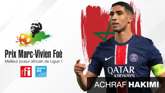 Prix Marc-Vivien Foé : la consécration Achraf Hakimi