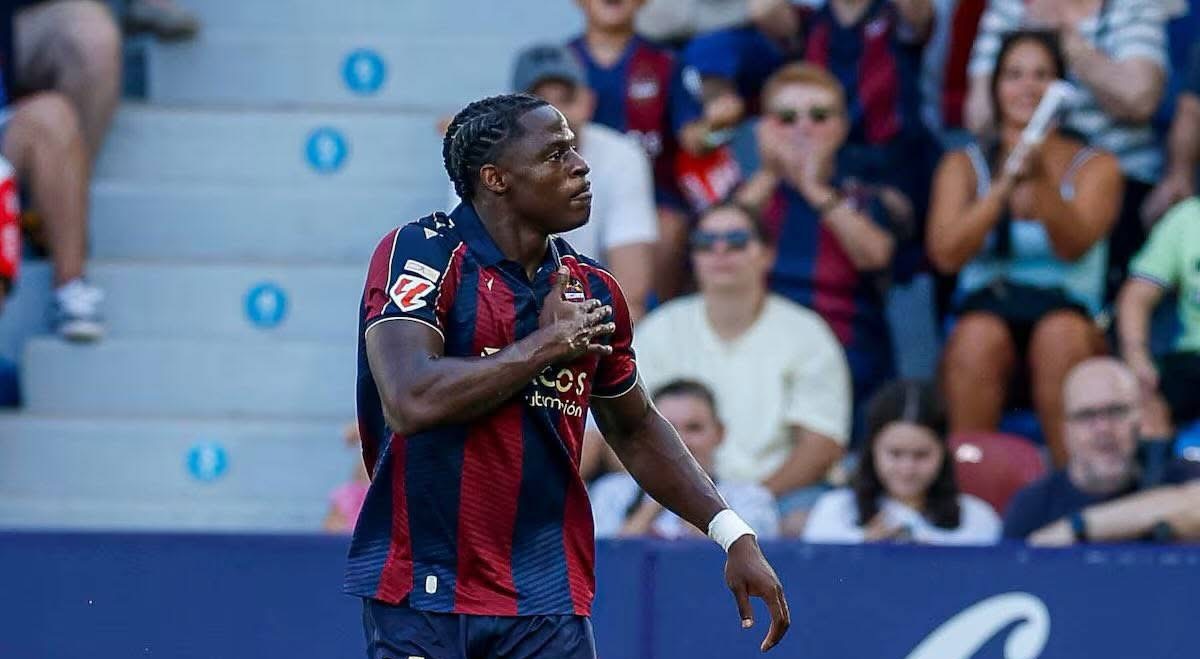 Levante : Karl Etta Eyong nominé pour le titre du joueur du mois de septembre