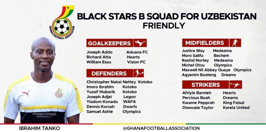Black Stars B To Play Uzbekistan Next Week Sport News Africa