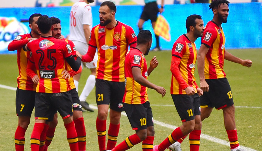 Les joueurs de l'Espérance de Tunis.