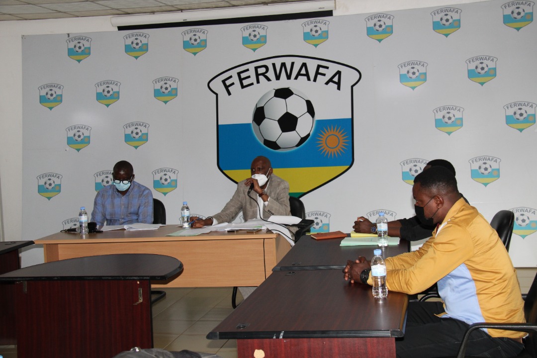 Members of the Electoral Commission for the choice of the future boss of Rwandan football.