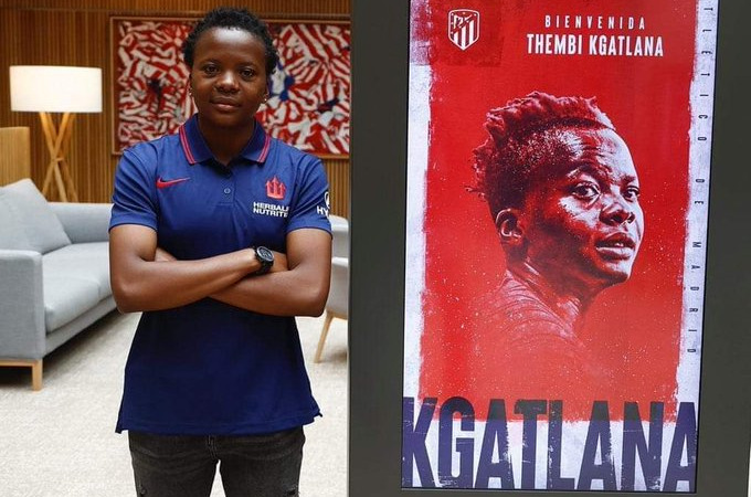 La Sud-Africaine Thembi Kgatlana, a signé,un contrat de trois ans avec l’Atletico Madrid.