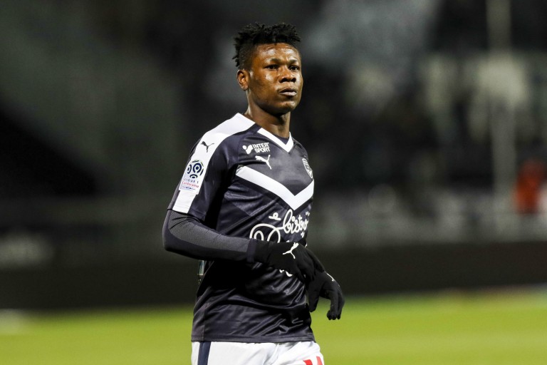 L'attaquant nigérian de Bordeaux Samuel Kalu.
