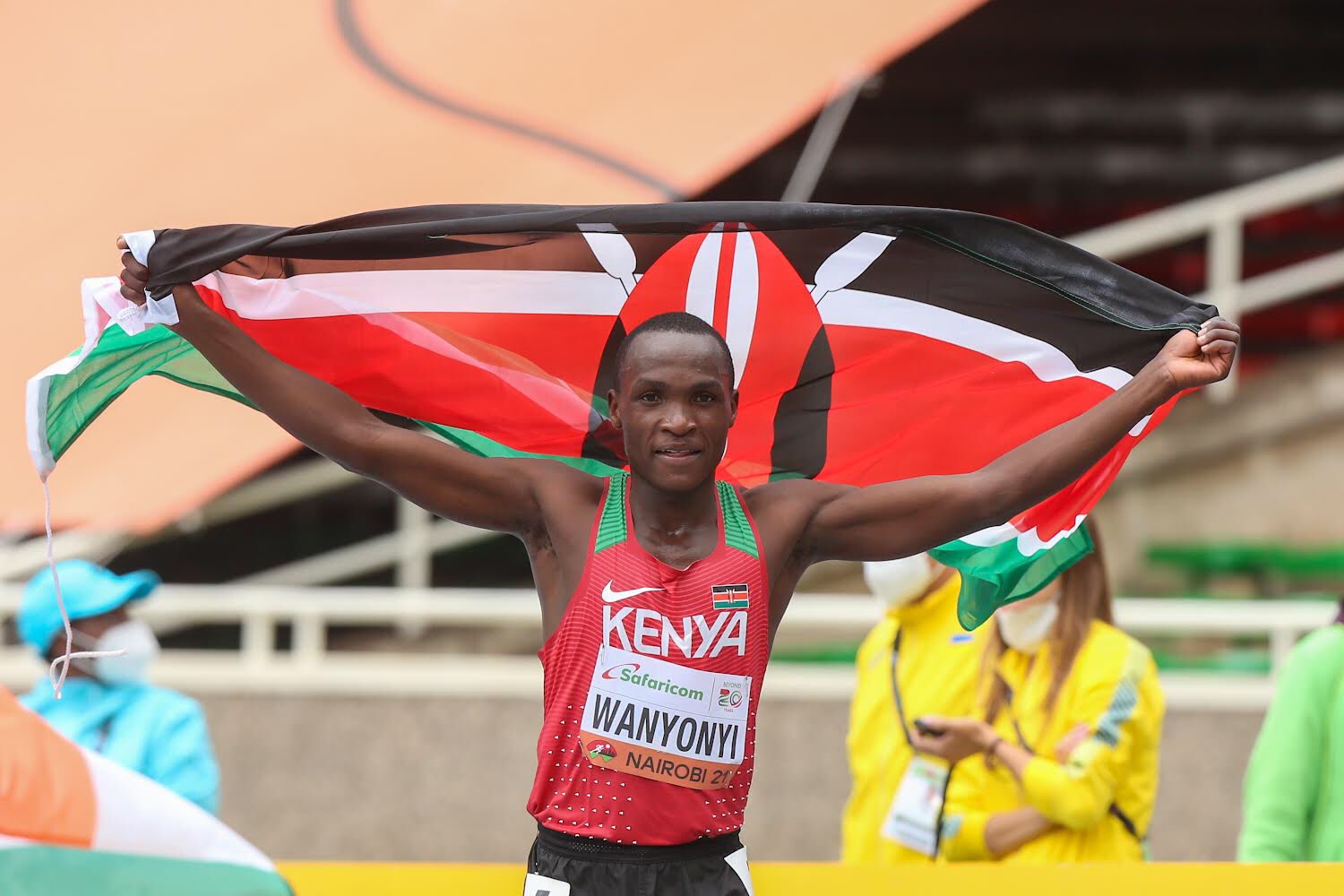 Le Kényan Heristone Wanyonyi a remporté le 10 km marche des Mondiaux U20 de Nairobi, au Kenya.