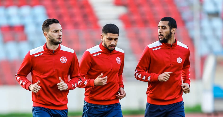 Le Talbi-Rafia-Laidouni à l'entraînement de la Tunisie.