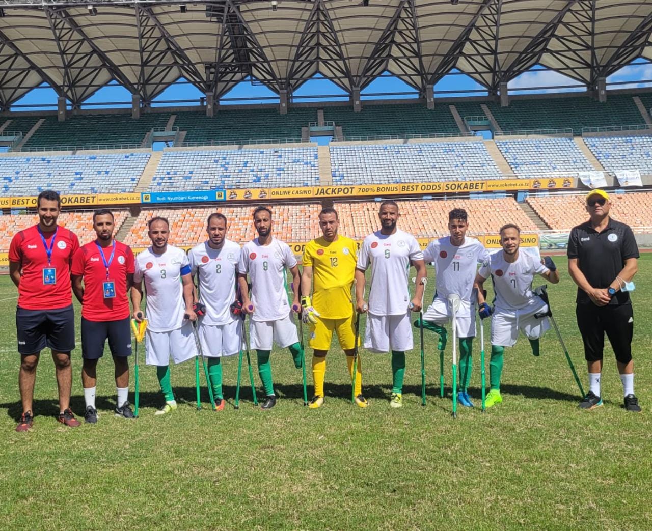 La sélection marocaine de football des amputés.