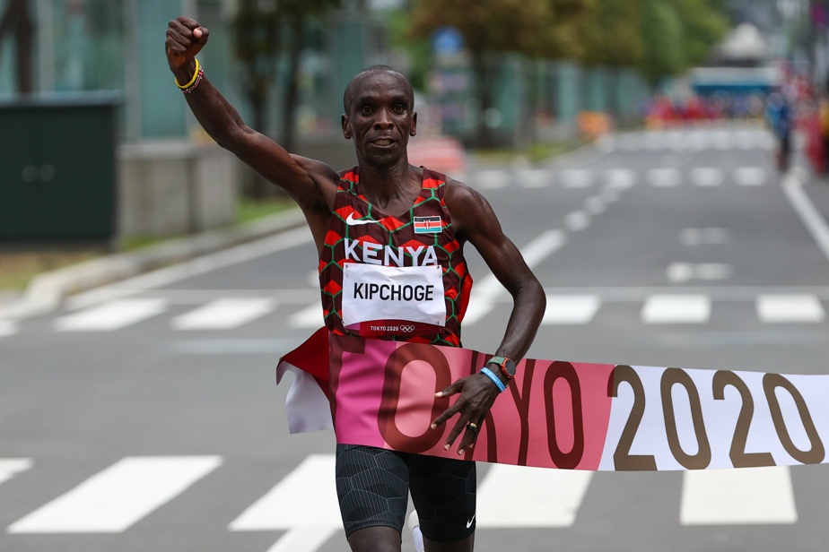 Eliud Kipchoge, vainqueur du marathon de Tokyo 2020.