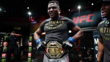 Francis Ngannou champion du monde des poids lourds UFC