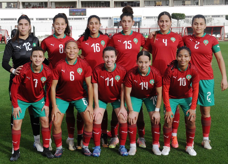 La sélection U20 féminine du Maroc.