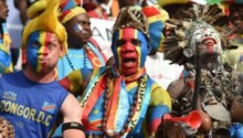 Supporters de la RD Congo au stade des Martyrs