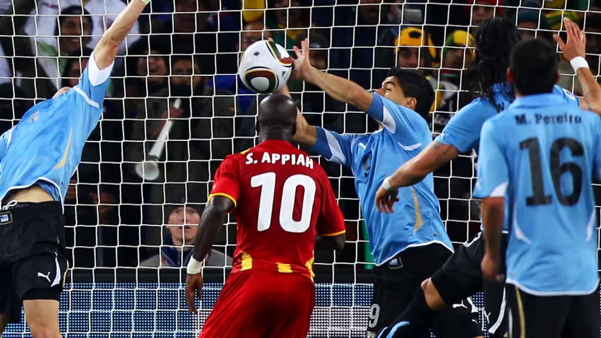 Uruguay  Suarez main contre Ghana