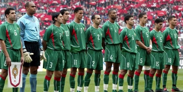 L'équipe du Maroc, finaliste malheureuse de la CAN 2004 face à la Tunisie, pays organisateur.