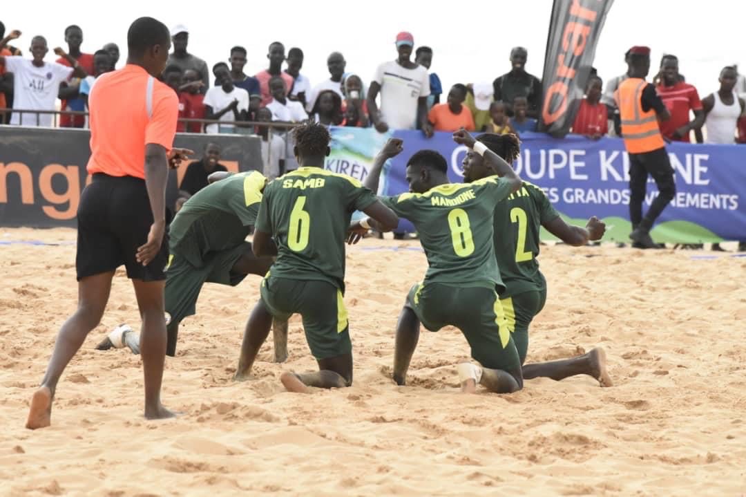 Les Lions de la Téranga de beach soccer qualifiés pour la CAN Mozambique 2022.