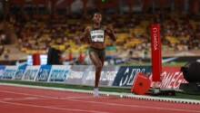 Faith Kipyegon au meeting Diamond League de FLorence