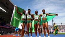 Le relais 4X100 féminin du Nigeria