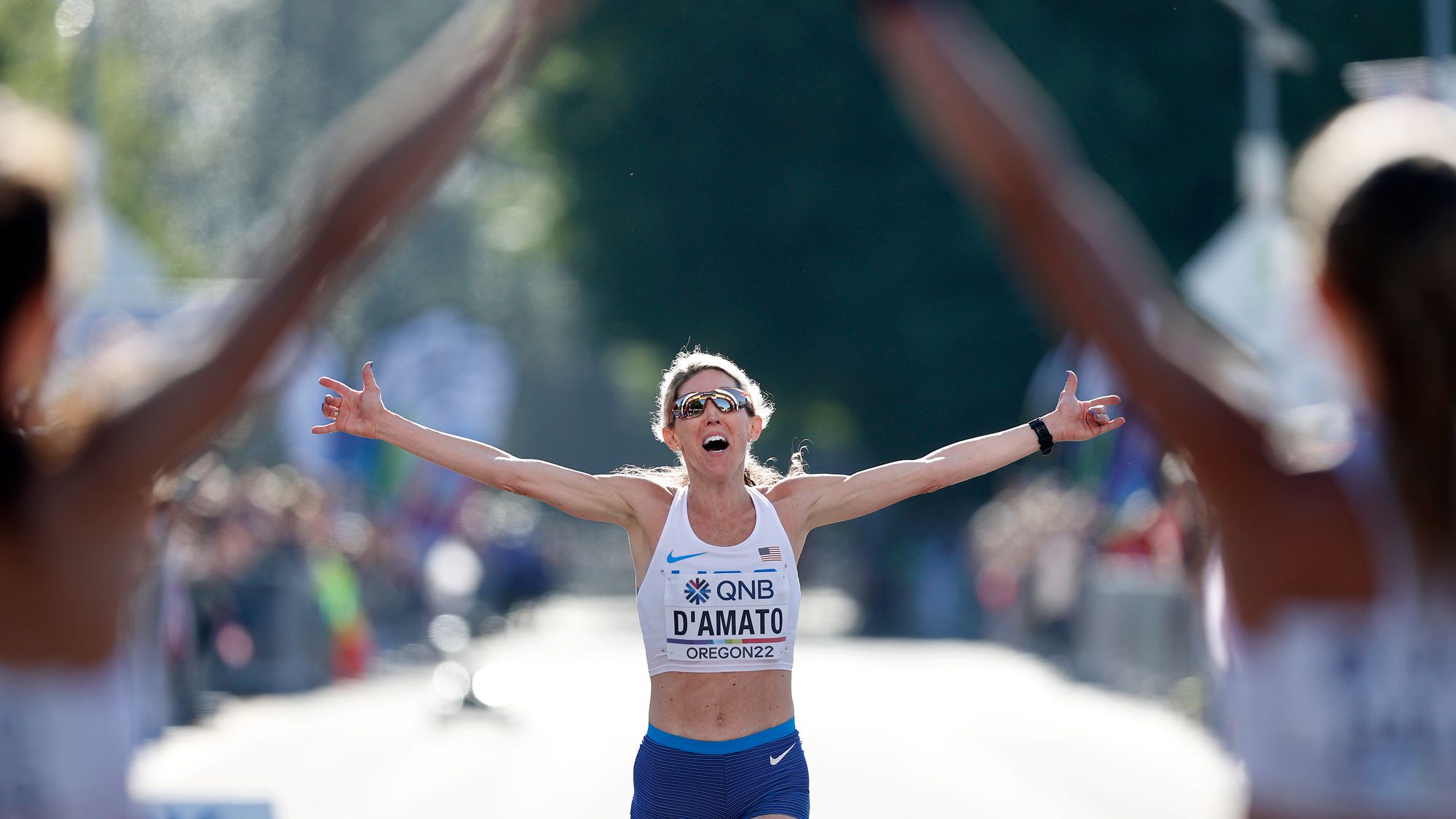 Keira D'Amato au marathon de Berlin