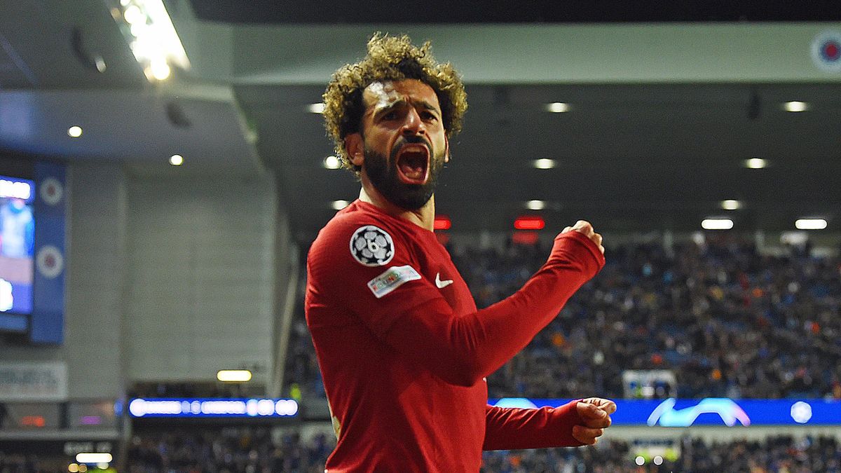 Mohamed Salah explose de joie.