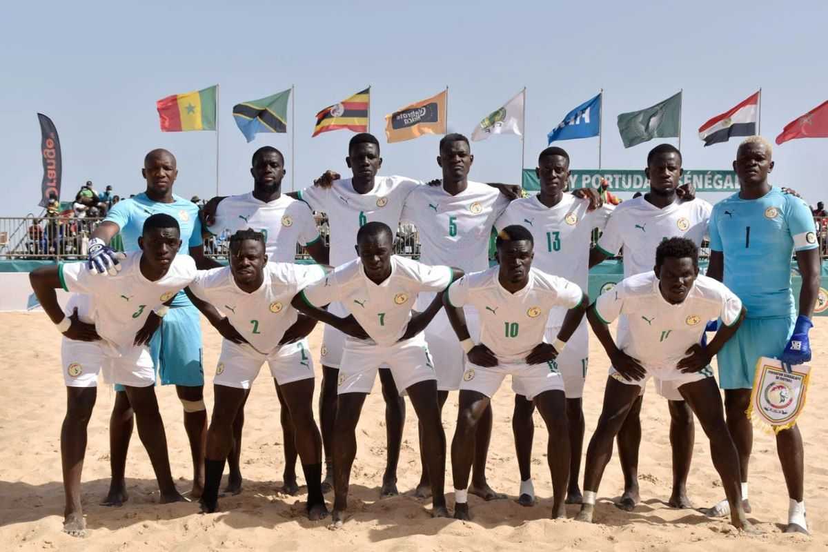Les Lions de la Téranga de beach soccer