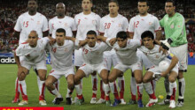 Les joueurs de la Tunisie lors du Mondial 2006 en Allemagne