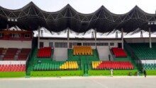 tribune d'honneur rénovée du stade massamba débat de pointe-noire Congo