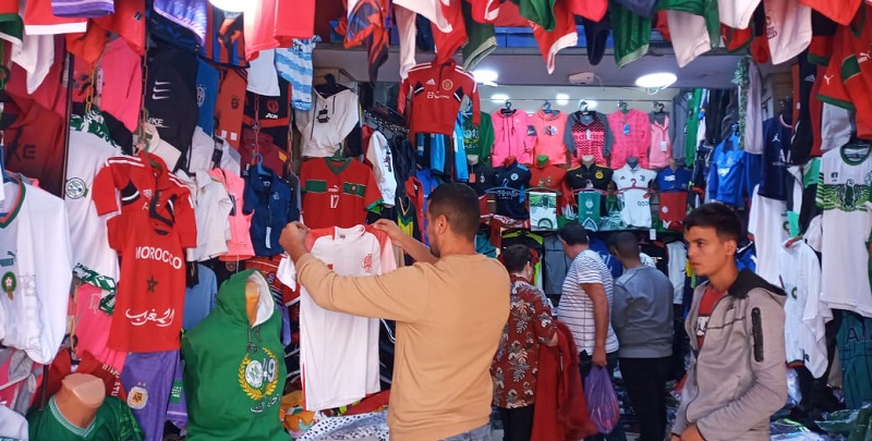 Les maillots du Maroc connaissent un énorme succès.