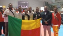 La délégation béninoise avec quatre athlètes, présents à Durban