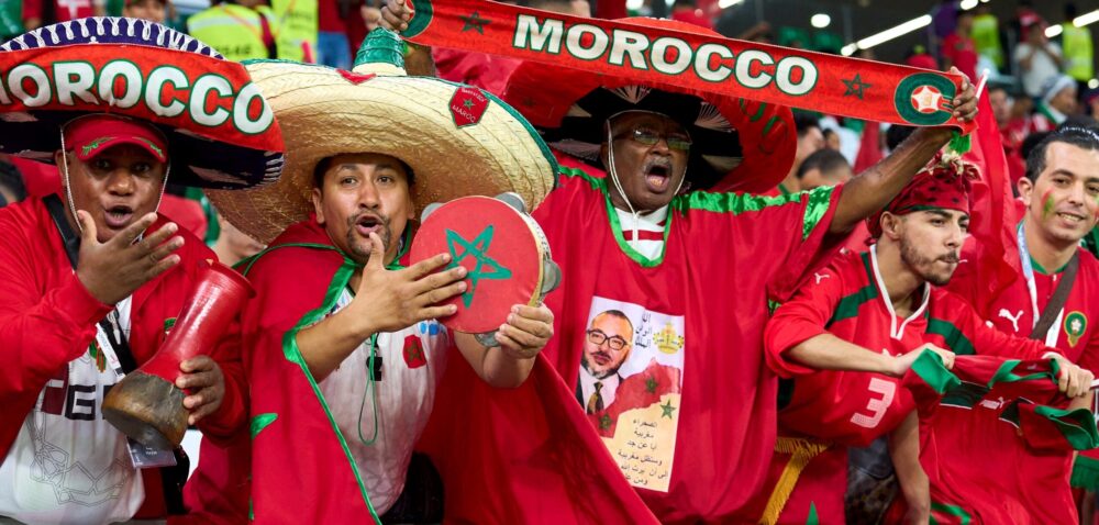 les supporters du Maroc 