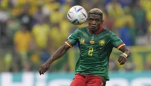 Jérôme Ngom lors du match Cameroun - Brésil
