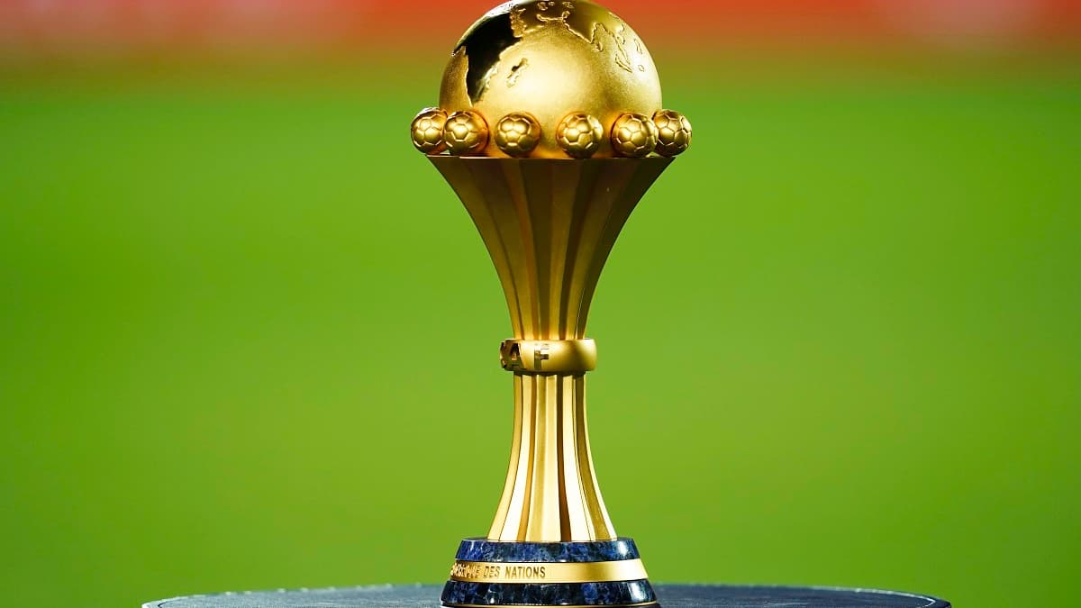 Illustration African Cup of Nations trophy during the 2019 Africa Cup of Nations final soccer match between Senegal and Algeria at the Cairo International Stadium on 19th July 2019'hoto : Ulrik Pedersen / Icon Sport