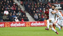 Mo Salah loupe totalement son penalty face à Bournemouth