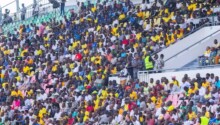 Les supporters béninois lors de Bénin - Rwanda au stade Général Mathieu Kérékou