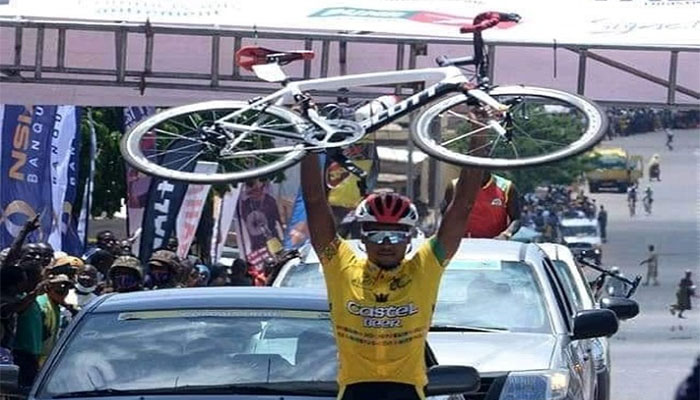 Paul Daumont, vainqueur du Tour du Bénin 2021