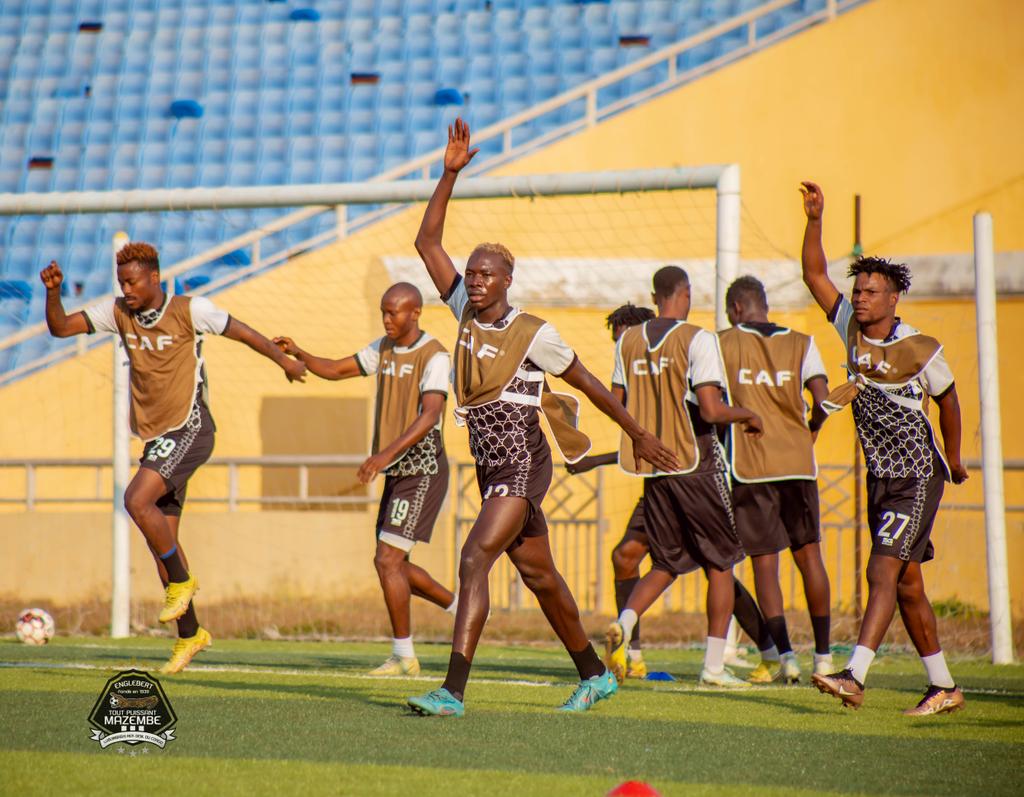 TP Mazembe à l'entrainement