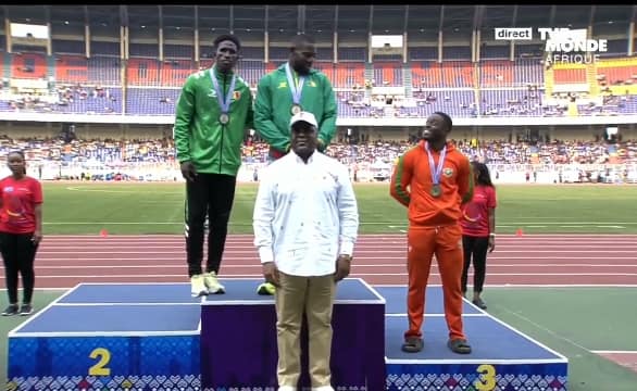 Mamadou Fall Sarr médaillé d'argent 100m Jeux de la Francophonie
