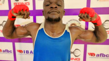 Nzengala Boniface, champion d'Afrique de boxe