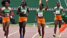 athlétisme relais 4X100 ivoirien