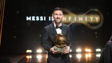 Lionel Messi reçoit son 8e Ballon d'Or