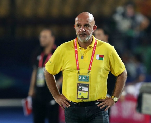 Nicolas Dupuis, coach of Madagascar during the 2019 Africa Cup of Nations Quarterfinals match between Madagascar and Tunisia at the Al Salam Stadium, Cairo on the 10 July 2019 ©Muzi Ntombela/BackpagePix