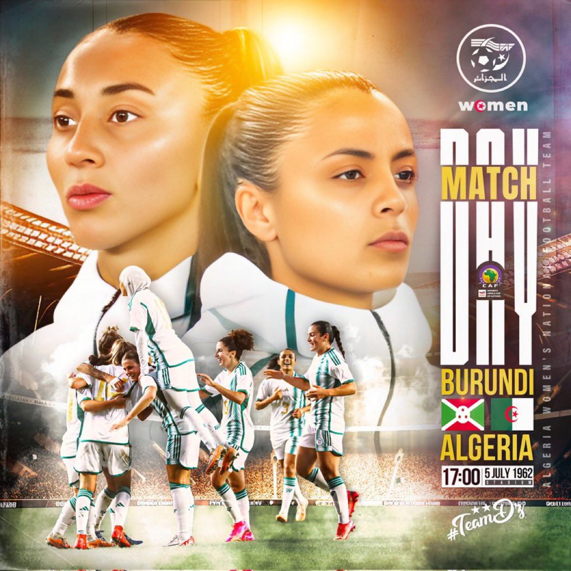 CAN féminine 2024 Burundi vs Algérie