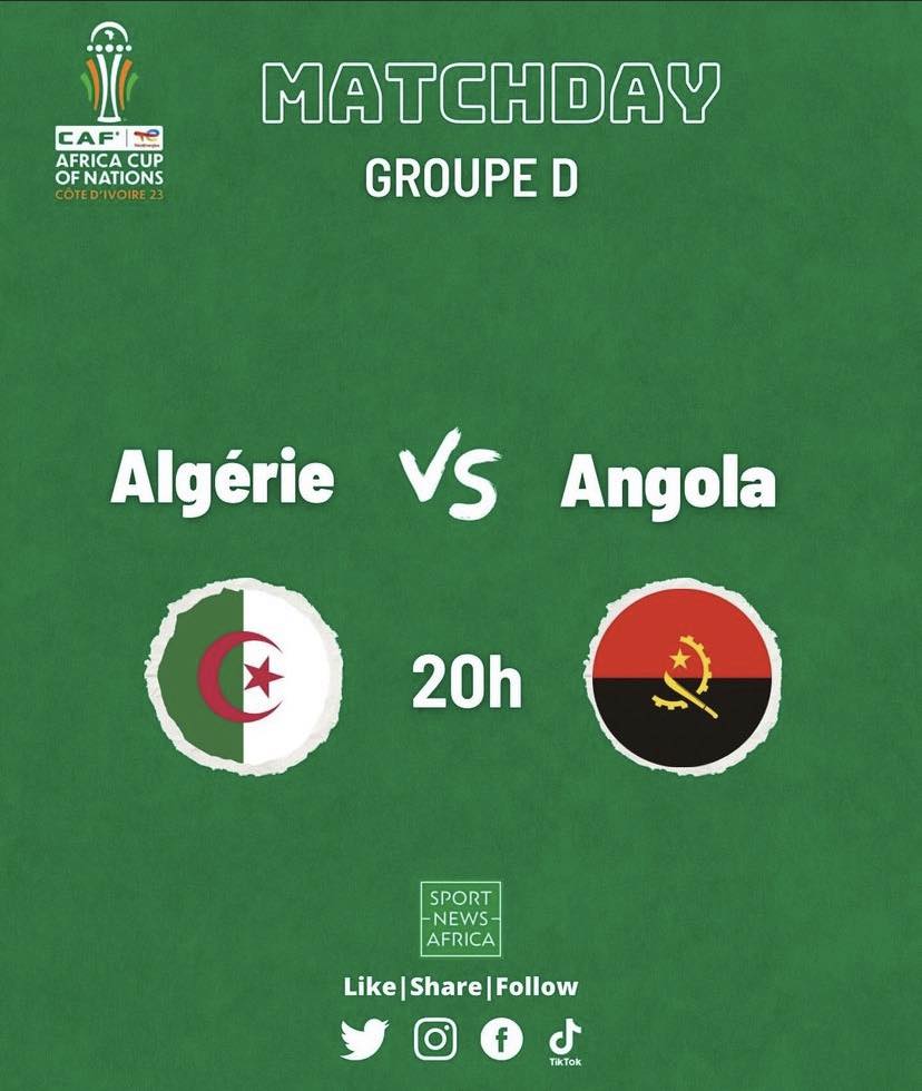 CAN 2023 Algérie vs Angola